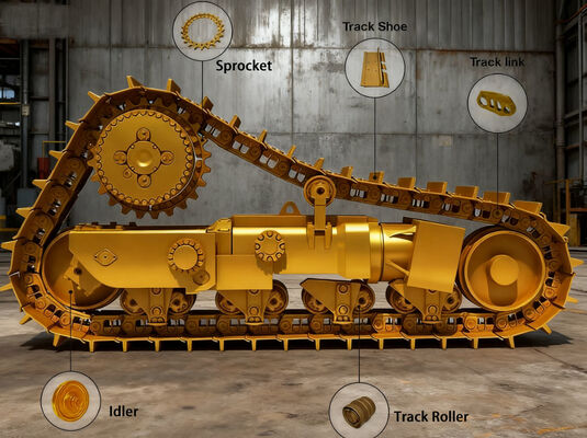 बॉबकैट कॉम्पैक्ट ट्रैक लोडर के लिए प्रीमियम अंडरकार्सिज पार्ट्स वन-स्टॉप एक्सक्लूसिव सप्लायर